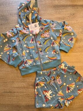 Lola and the boys x my little pony collab 2 piece set NWT size 2T runs large